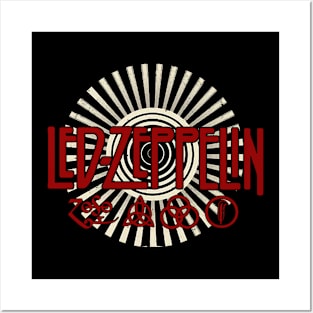 Vintage Red Zepplin Symbol Posters and Art